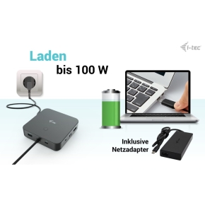 D I-TEC USB-C HDMI+2X DP CHARGER