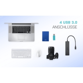 D I-TEC USB-C SLIM 4-PORT HUB