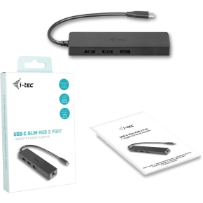 D I-TEC USB-C SLIM HUB + GLAN