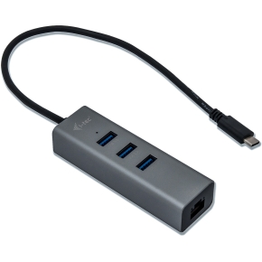 D I-TEC USB-C 3-PORT HUB + GLAN