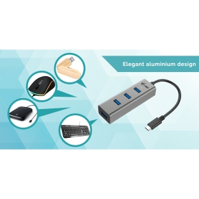 D I-TEC USB-C METAL 4-PORT HUB