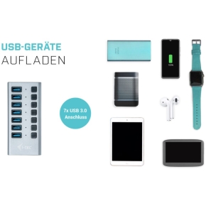 D I-TEC USB 3.0 HUB 7 PORT 36 W