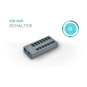 D I-TEC USB 3.0 HUB 7 PORT 36 W