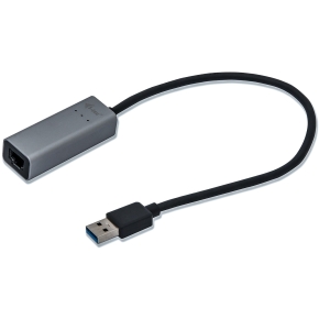 D I-TEC USB 3.0 Metal Gigabit Ethernet Adapter 1x USB 3.0 auf RJ-45 LED-Anzeige fuer Notebook Tablet PC Windows Mac Linux Android