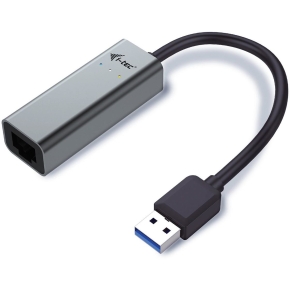 D I-TEC USB 3.0 Metal Gigabit Ethernet Adapter 1x USB 3.0 auf RJ-45 LED-Anzeige fuer Notebook Tablet PC Windows Mac Linux Android