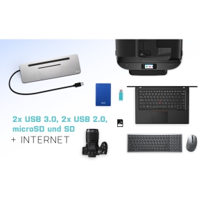 D I-TEC USB-C 3XLCD DOCK W/ PD85W