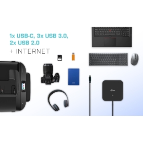 D I-TEC USB-C HDMI DP DOCK PD100W