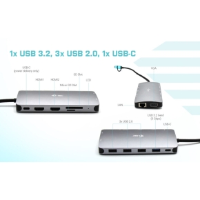 D I-TEC USB 3.0 3X LCD NANO DOCK
