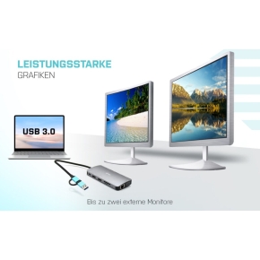 D I-TEC USB 3.0 3X LCD NANO DOCK