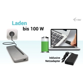 D I-TEC USB-C ERGO DOCK + CHARGER