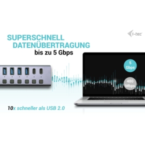 D I-TEC CHARGING HUB 9PORT LAN