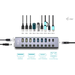 D I-TEC CHARGING HUB 9PORT LAN