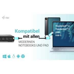 D I-TEC Dockingstation USB-C/ USB4 Thunderbolt 3 + PD