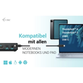 D I-TEC Dockingstation USB-C Gen2 /Thunderbolt 3/4