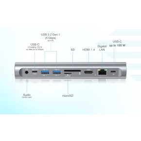 D I-TEC COOLING PAD + USB-C DOCK