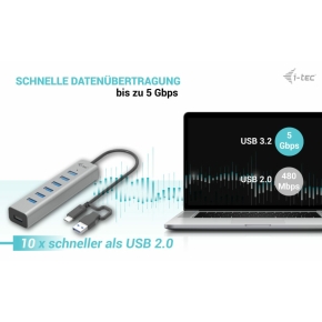 D I-TEC USB-C CHARGING HUB 7 PORT