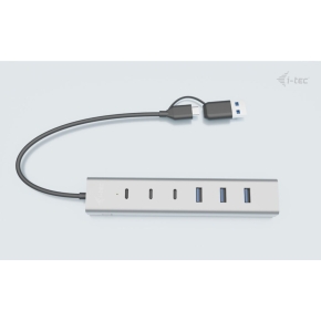D I-TEC USB-C/USB-A Charging Metal HUB 7 Port 3x USB-C 3.2 Gen. 1 4x USB-A 3.2 Gen. 1