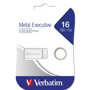 STICK 16GB USB 2.0 Verbatim Metal Executive silver