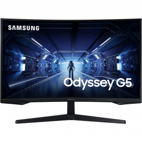 68,6cm/27 (2560x1440) Samsung Odyssey G5 C27G54TQBU 16:9 1ms HDMI DisplayPort VESA WQHD 144Hz Curved Gaming Black