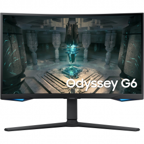 68,6cm/27 (2560x1440) Samsung Odyssey G6 S27BG650EU 16:9 1ms 2xHDMI DisplayPort VESA Pivot Speaker QHD 240Hz Curved Gaming Black
