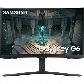 68,6cm/27 (2560x1440) Samsung Odyssey G6 S27BG650EU 16:9 1ms 2xHDMI DisplayPort VESA Pivot Speaker QHD 240Hz Curved Gaming Black