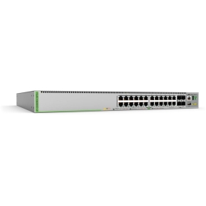 ALLIED L3 Stackable Switch 20x 10/100/1000-T PoE+ 4x 100M/1G/2.5G/5G-T PoE+ 4x SFP+ Ports single fixed PSU EU Power Cord