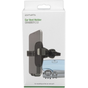 4smarts Kfz-Halterung GRABBER 2.0 f. Lftungsschlitze. grau/sw