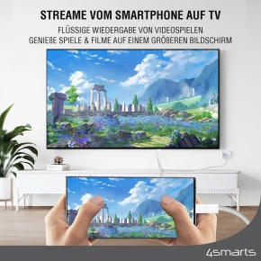 4smarts USB-C auf HDMI Kabel PD 2m. wei