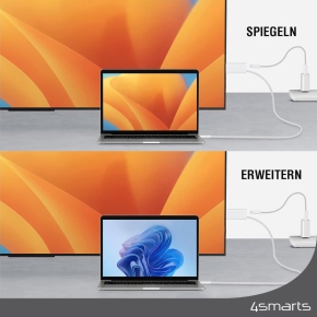 4smarts USB-C auf HDMI Kabel PD 2m. wei