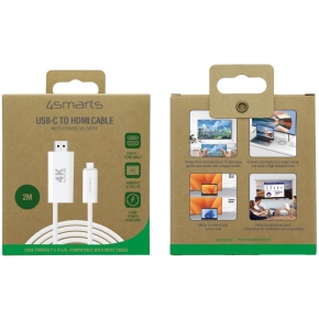 4smarts USB-C auf HDMI Kabel PD 2m. wei