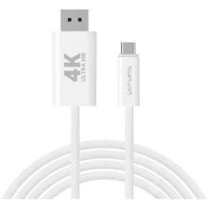 4smarts USB-C auf Display Port Kabel 2m. wei