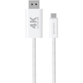 4smarts USB-C auf Display Port Kabel 2m. wei
