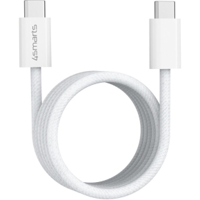 4smarts USB-C Magnetisches Kabel RollUp 1.5m. wei