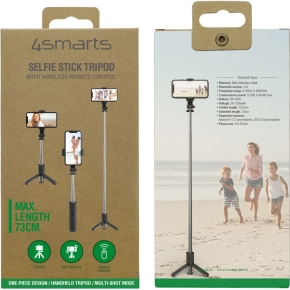 4smarts Selfie Stick Tripod mit Wireless Remote Control