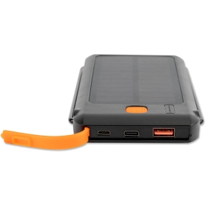 4smarts Solar Powerbank TitanPack Flex 10000mAh. Stand. Lampe