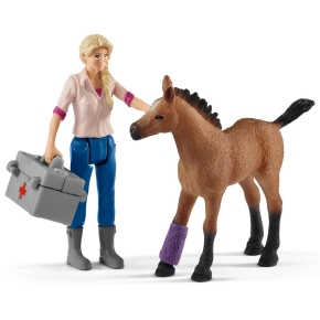 Schleich Farm World 42486 Arztbesuch bei Stute und Fohlen