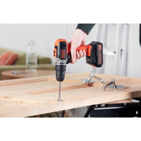 Black&Decker Akku-Schlagbohrschr. 18V 2x1.5Ah Kof BCD003C2K