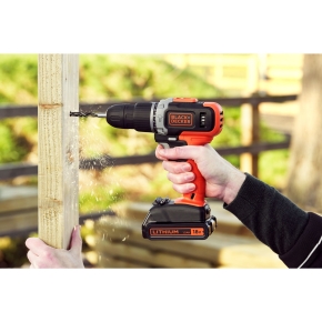 Black&Decker Akku-Schlagbohrschr. 18V 2x1.5Ah Kof BCD003C2K