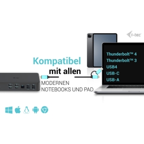 D I-TEC USB-C Thunderbolt 3 Dual 4K Docking Station