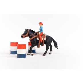 Schleich Farm World 42576 Barrel Racing mit Cowgirl