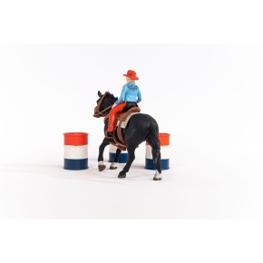 Schleich Farm World 42576 Barrel Racing mit Cowgirl
