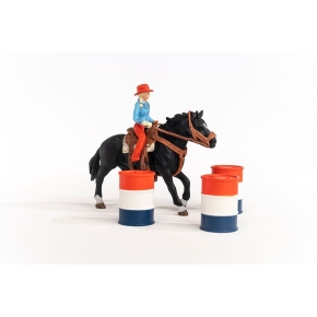 Schleich Farm World 42576 Barrel Racing mit Cowgirl