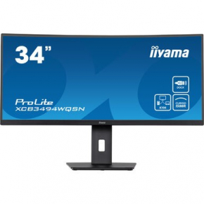 34/86,4cm (3440x1440) iiyama XCB3494WQSN 0,4ms HDMI DisplayPort USB 3.0 Height Adj. Stand Speaker Black
