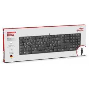 Speedlink Tastatur RIVA Slim Metal Scissor. schwarz retail
