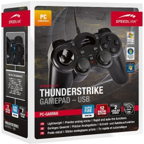 Speedlink Gamepad THUNDERSTRIKE. für PC. USB. schwarz retail