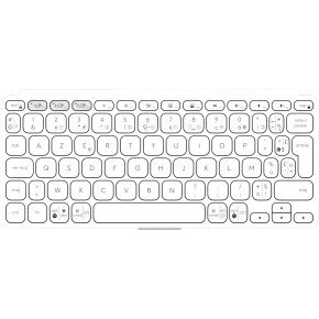 LOGITECH Keys-To-Go 2 - Pale Grey - WESTMID-511 (FR)