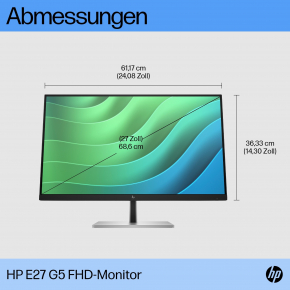 68,6cm/27 (1920x1080) HP E27 G5 IPS HDMI DP Pivot Full HD