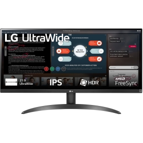 73cm/29 (2560x1080) LG 29WP500-B 21:9 5ms IPS 2xHDMI VESA UWFHD Black