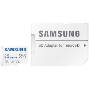 CARD 256GB Samsung PRO Endurance MicroSDXC UHS-I U3 inkl. Adapter