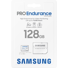 CARD 128GB Samsung PRO Endurance microSD 100MB/s +Adapter